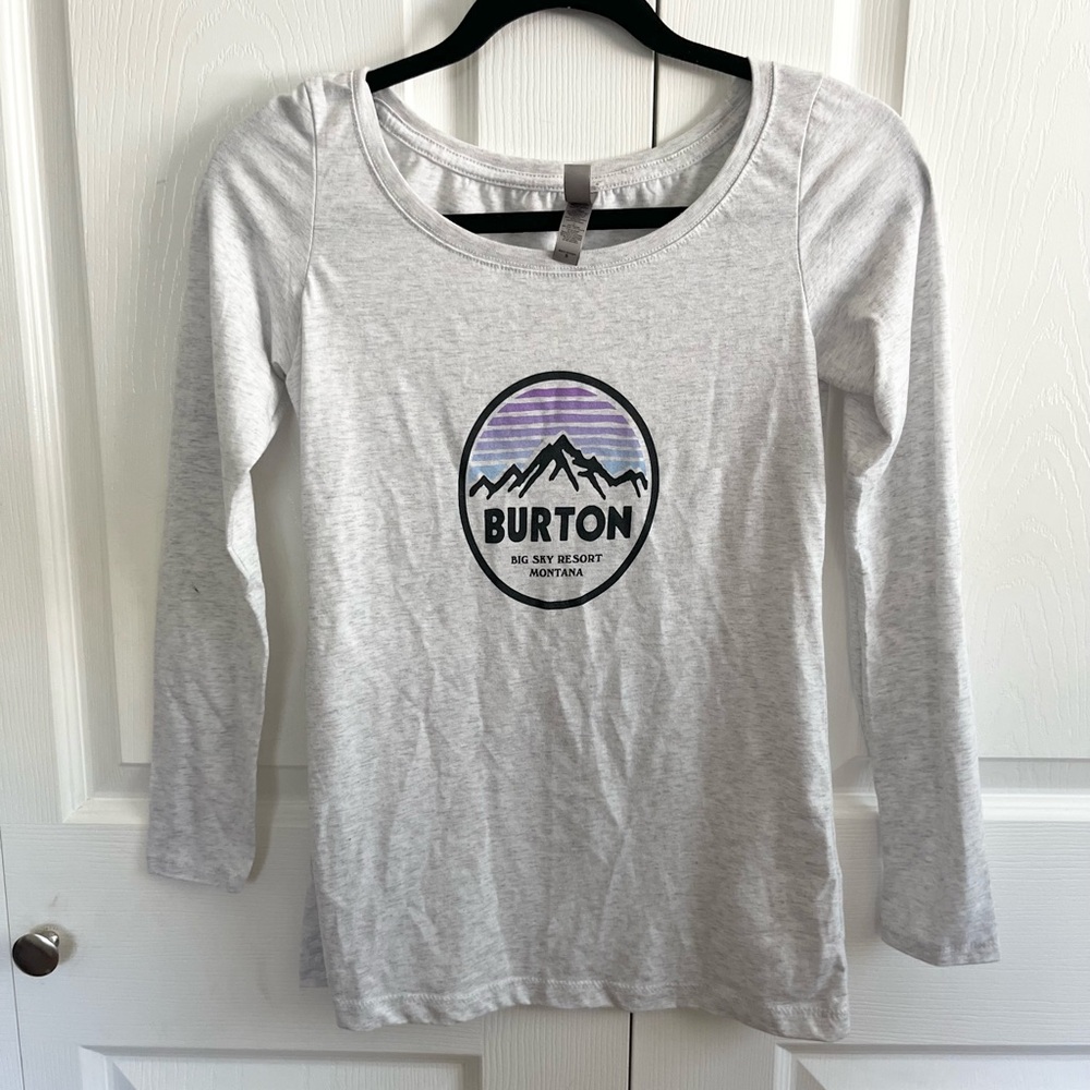 5 for $25! Burton Gray Long Sleeve Shirt Small